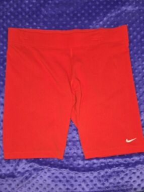 Nike Red Women's Athletic Bike Shorts